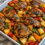 Tropical Hawaiian Chicken Sheet Pan