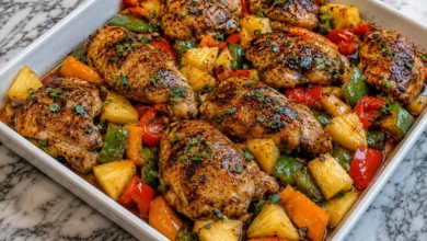 Tropical Hawaiian Chicken Sheet Pan