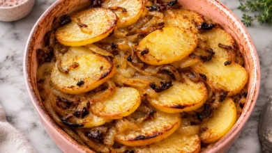 Roasted Potatoes and Caramelized Onions