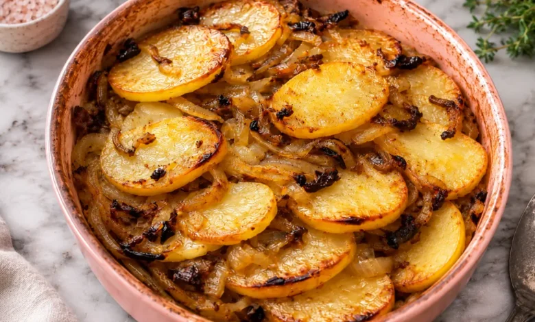 Roasted Potatoes and Caramelized Onions