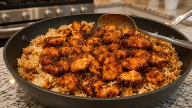 One-Pan Bold Honey BBQ Chicken Rice