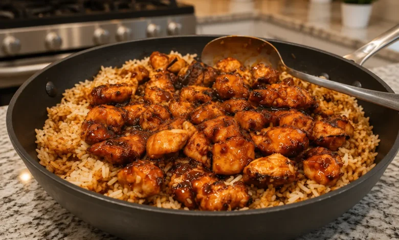 One-Pan Bold Honey BBQ Chicken Rice
