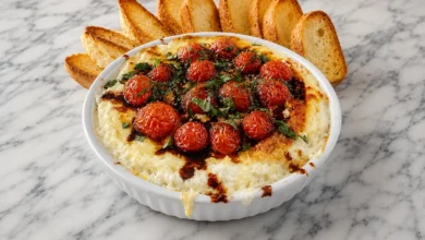 Three-Cheese Tomato Bruschetta Dip