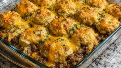Cheddar Bay Hamburger Casserole