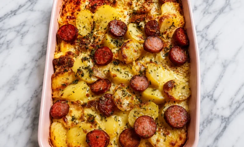 Smoked Sausage and Potato Bake