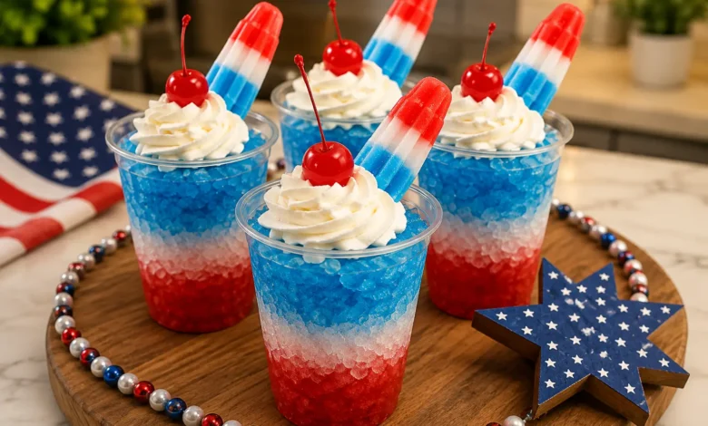 4th of July Bomb Pop Punch Cups