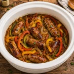 Italian Sausage With Peppers and Onions Crockpot