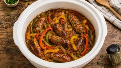 Italian Sausage With Peppers and Onions Crockpot