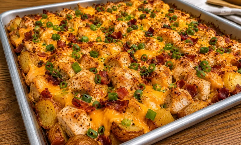 Loaded Baked Potato & Chicken Casserole