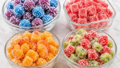 Frozen Candy Fruit Bites