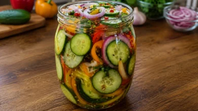 Pickled Cucumbers, Sweet Peppers