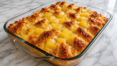 Pineapple Cream Cheese Cobbler