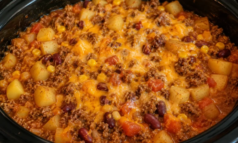 Slow Cooker Cowboy Casserole