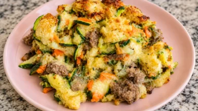 Zucchini Hamburger Casserole