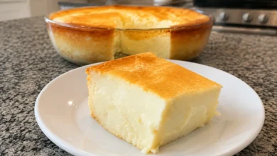 Creamy Baked Custard Cake Recipe