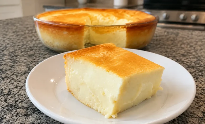 Creamy Baked Custard Cake Recipe