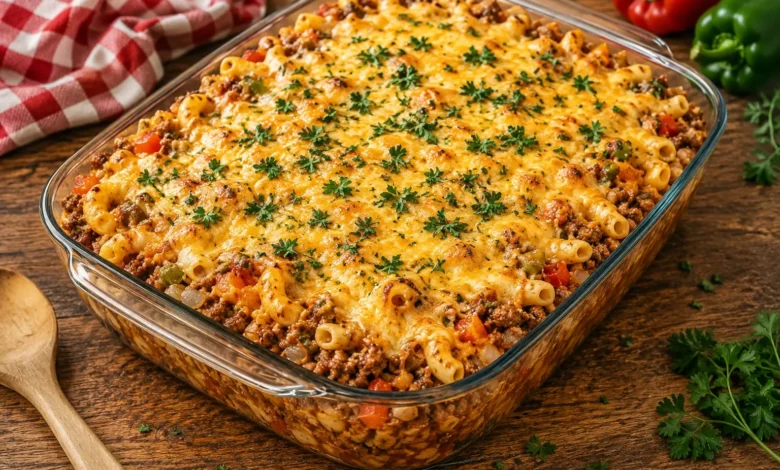 Beef and Elbow Macaroni Casserole