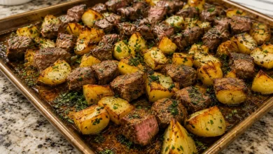 Sheet Pan Steak Bites and Potatoes