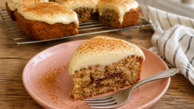 Cinnamon Roll Banana Cake
