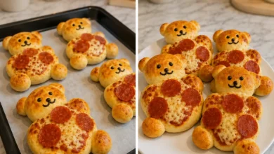 Teddy Bear Pizza Buns