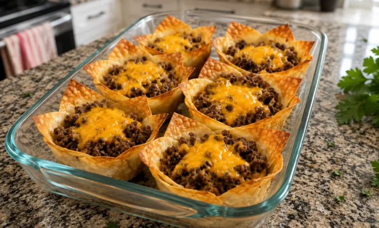 Beef Taco Cups