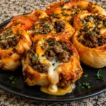 Cheesy Beef Pinwheels