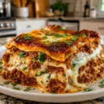 Million Dollar Lasagna Recipe Card
