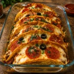 Pizza Tacos with Ground Beef and Pepperoni