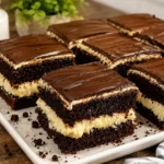 Chocolate Cream Cake Squares