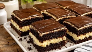 Chocolate Cream Cake Squares