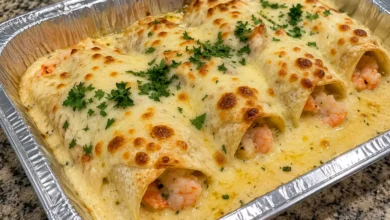 Creamy Crab and Shrimp Seafood Queso Rolls