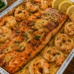Creamy Garlic Butter Shrimp & Seared Salmon Recipe