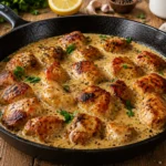 Creamy Lemon Pepper Chicken Bites