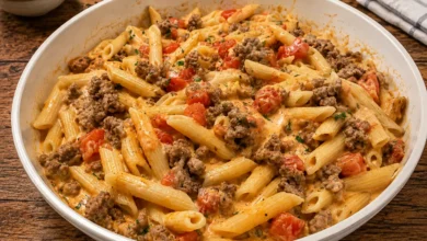 Creamy Rotel Pasta Fiesta