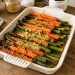 Roasted Carrots and Asparagus with Parmesan