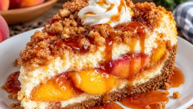 Peach Cobbler Cheesecake
