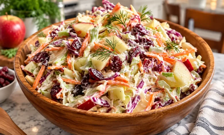 Apple Cranberry Coleslaw