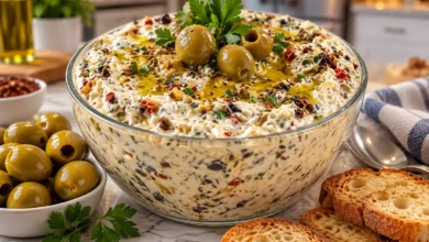 Creamy Mediterranean Olive Dip