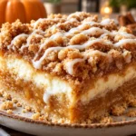 Pumpkin Cheesecake Crumble Cake