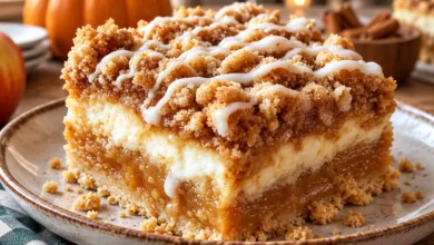 Pumpkin Cheesecake Crumble Cake
