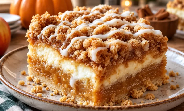 Pumpkin Cheesecake Crumble Cake