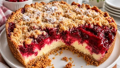 Berry Crumble Cheesecake