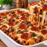 Meat Lovers Pizza Casserole