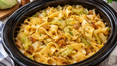 Crockpot Cabbage and Noodles