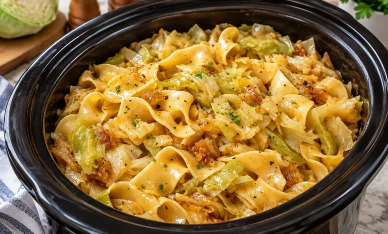 Crockpot Cabbage and Noodles