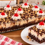 Hot Fudge Chocolate Brownie Sundae Casserole
