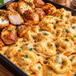 Chicken with Velveeta Parmesan Tortellini