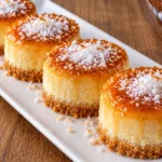 Mini Coconut Flan with Orange Caramel