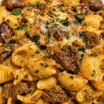 One-Pan Creamy Sausage Pasta Shells