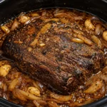 Slow Cooker Garlic Butter Beef Roast